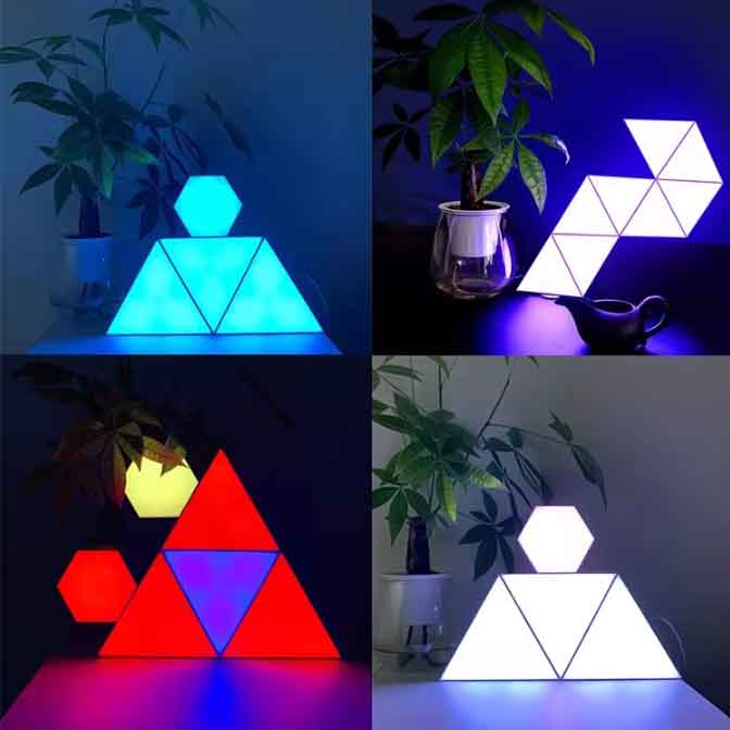 panouri luminoase triunghiulare